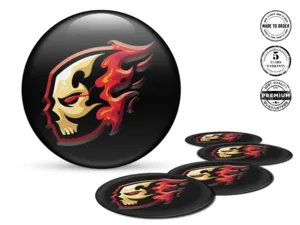 Domed Stickers Logo Iconic Kinetic Force Drive